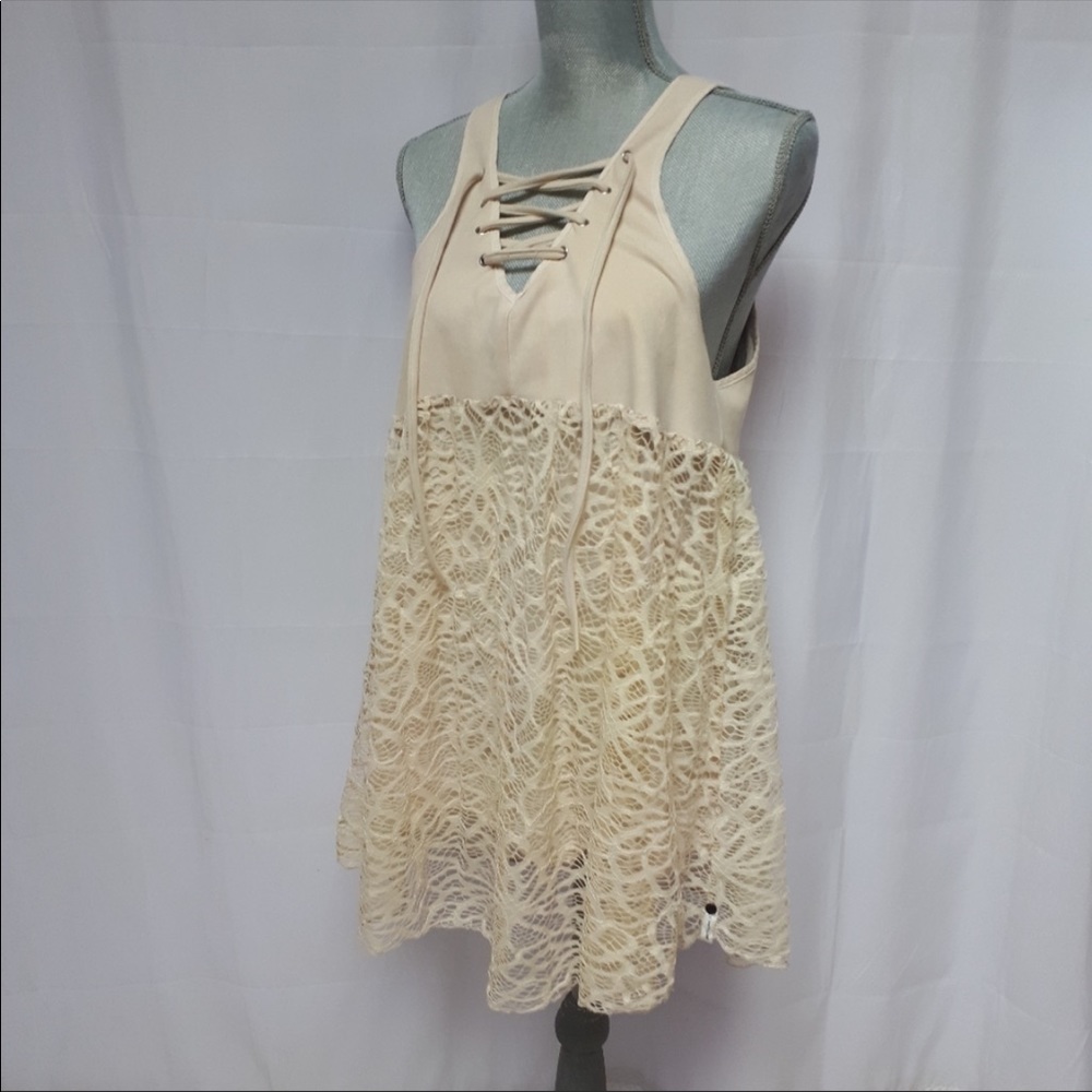 One Teaspoon Lace Lulu Dress Cream